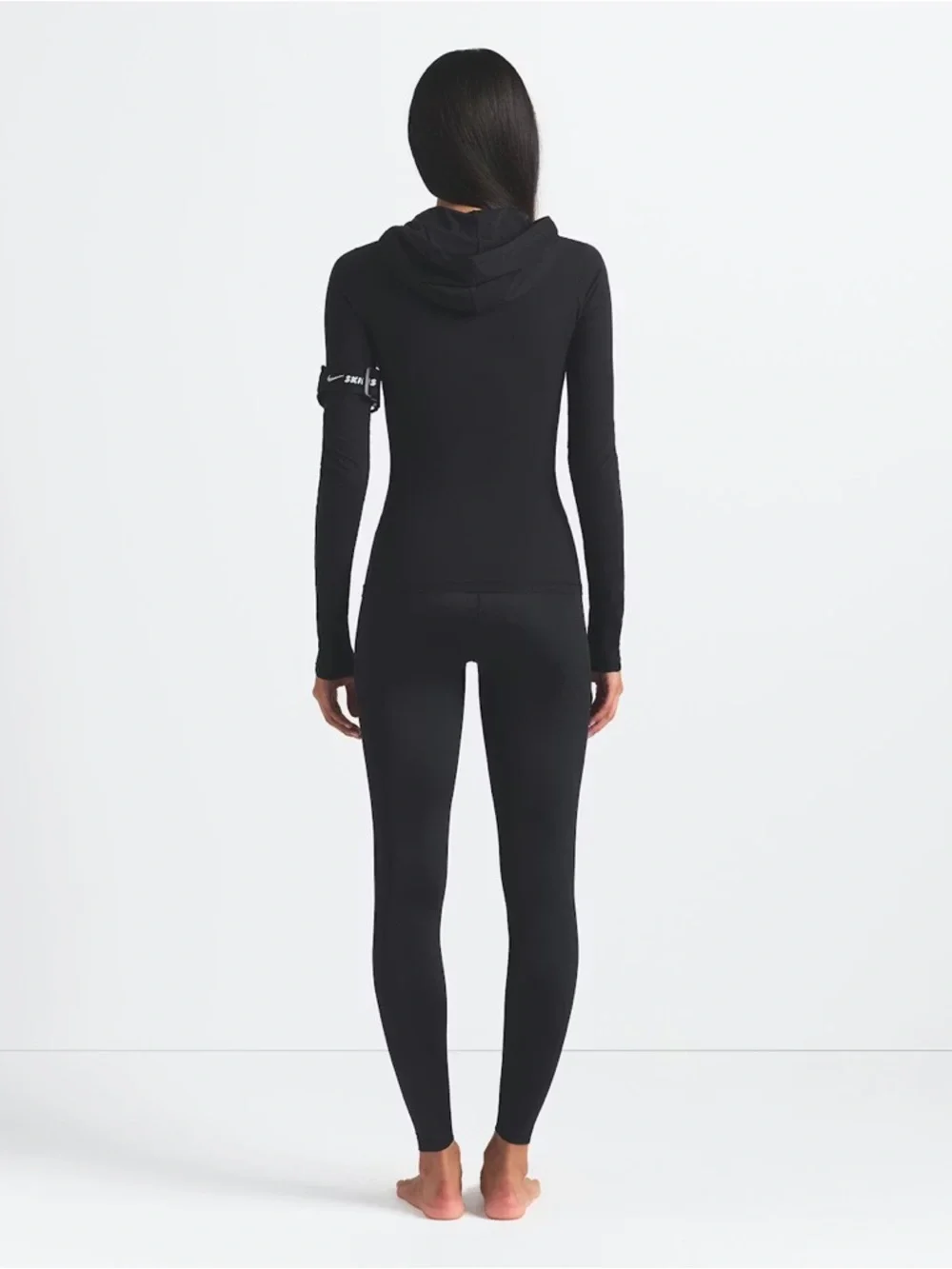 SKIMS x Nike  Black Seamless High-Waist Leggings - Picture 3 of 11